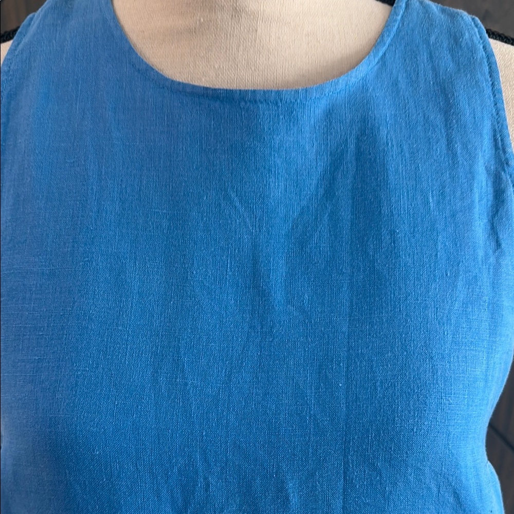 Tommy Bahama Bright Blue Sleeveless Mini Dress - Picture 2 of 5